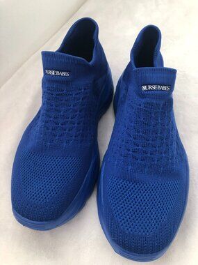 Nurse Babes Women's Ortho Cloud Slip Ons Knit Sneakers Size 9.5
